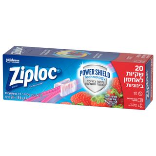 זיפלוק שקיות אחסון סליידר בינוניות 20 יח