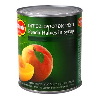חצאי אפרסקים בסירופ
