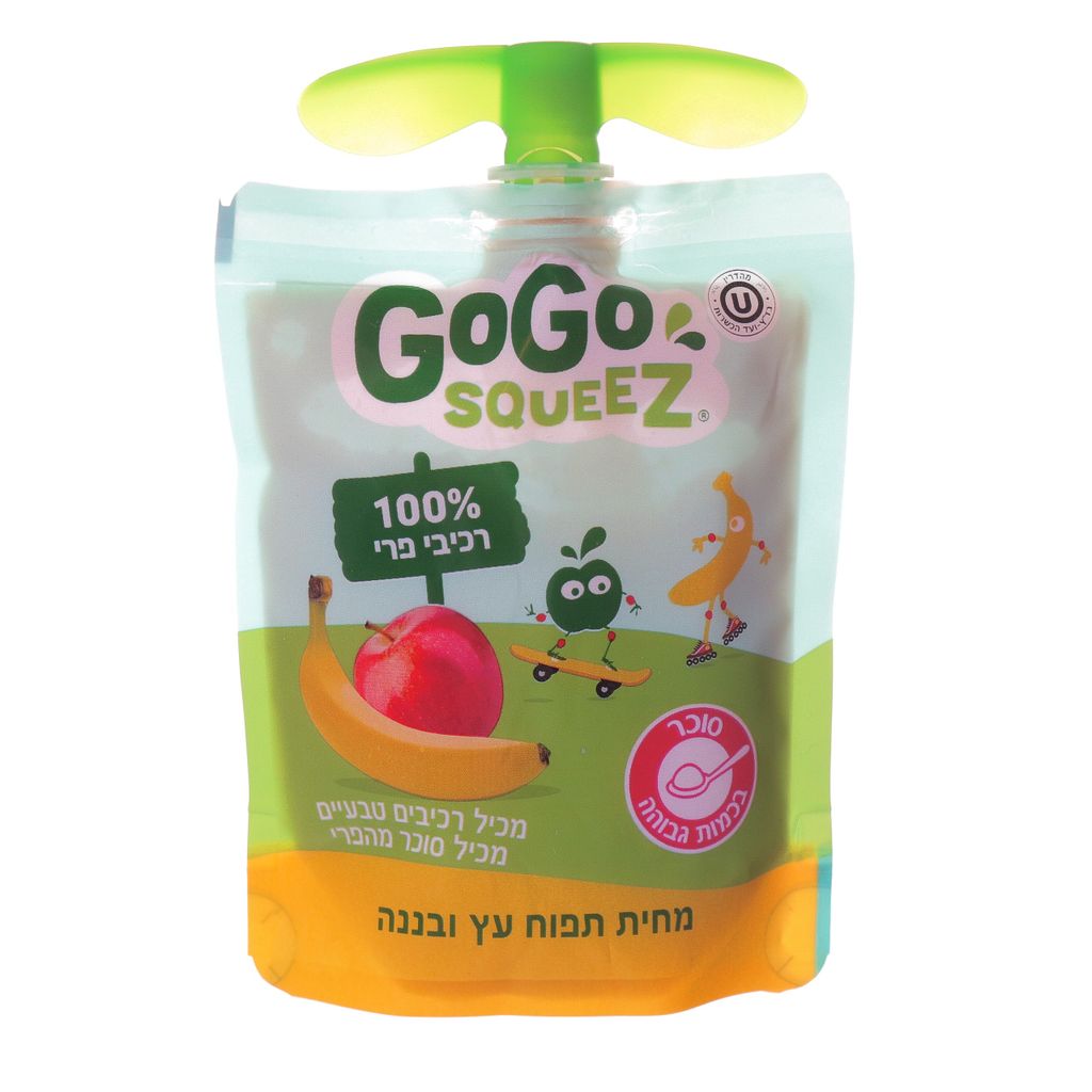 מחית תפוח עץ ובננה 90 גרם
