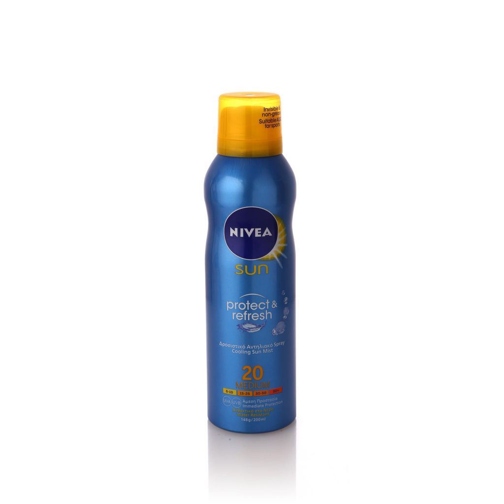 ניוואה ספריי הגנה שקוף ומרענן עמיד במים Protect & refresh SPF 20