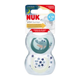 NUK זוג מוצצים סטאר יום