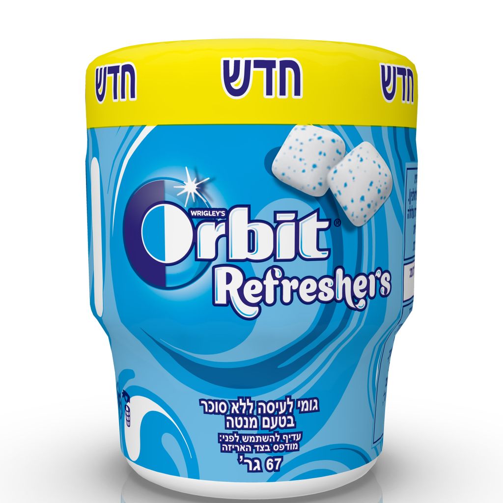 מסטיק אורביט רפרשרס פפרמינט בקבוקון ללא סוכר