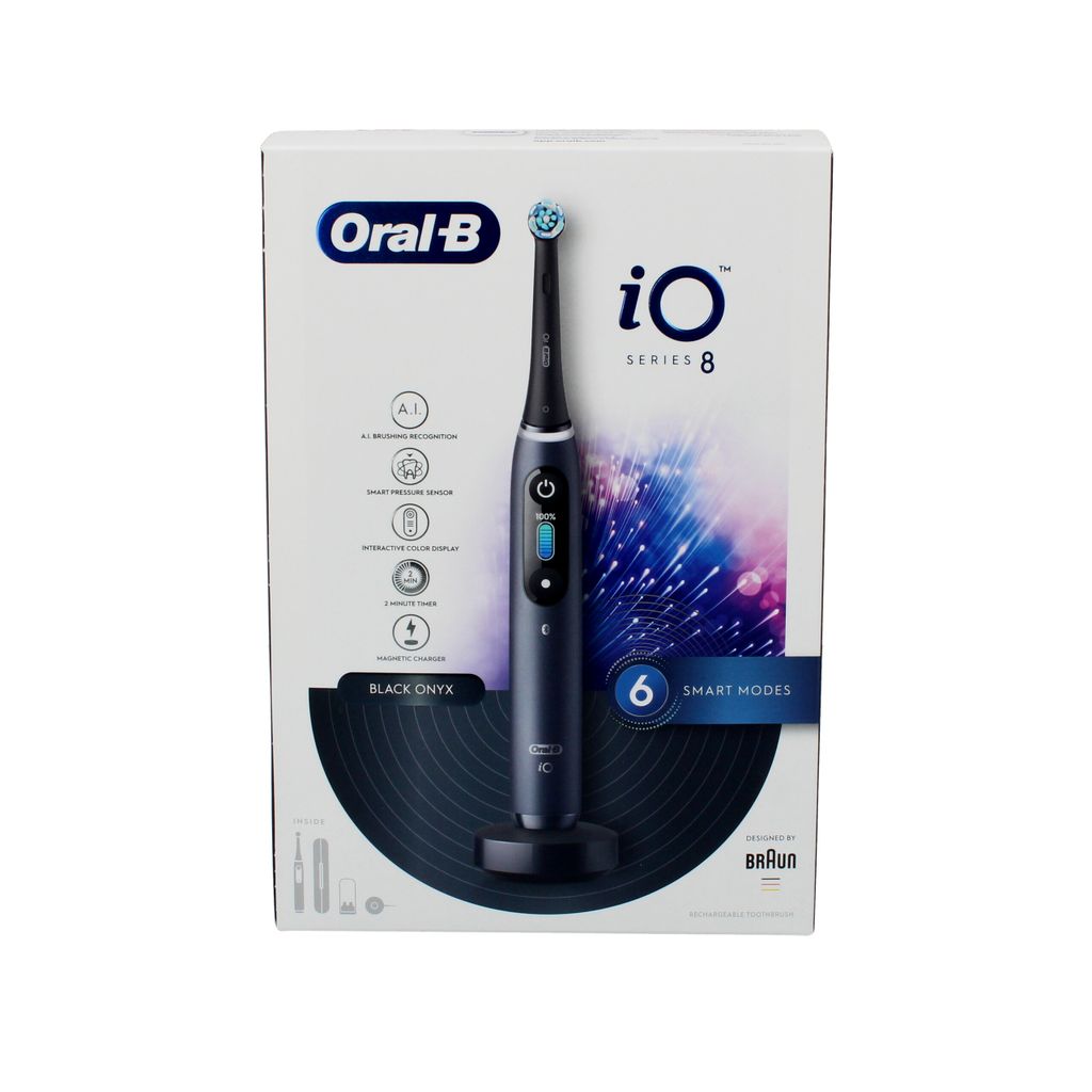 אורל בי מברשת שיניים חשמלית iO8 (שחור)