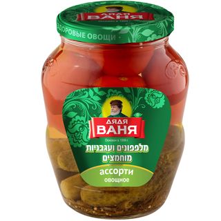 מיקס עגבניות ומלפפונים מוחמצים דוד וניה 680 גרם