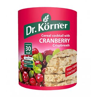 פריכיות דגנים מלאים בטעם חמוציות ללא סוכר