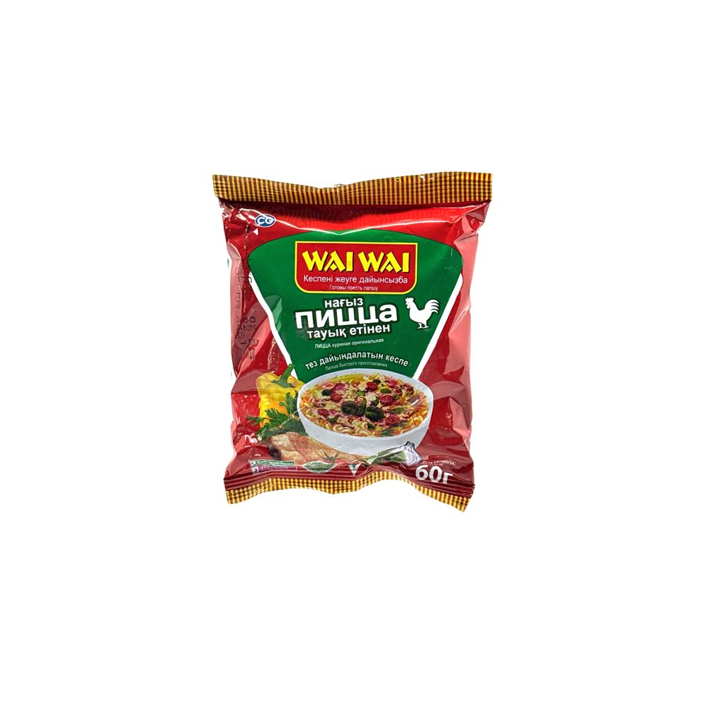 אטריות בטעם פיצה להכנה מהירה 60גר WAIWAI