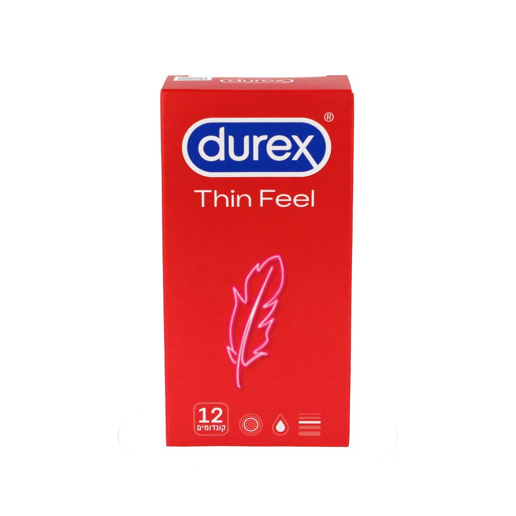 קונדומים Thin Feel דקים להגברת התחושה 12 יחידות