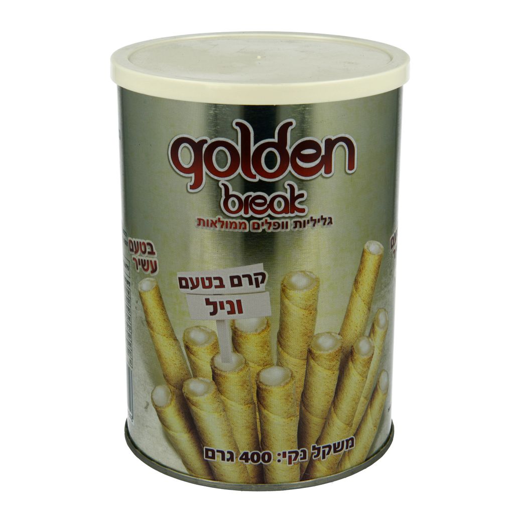 גלילי ופל במילוי קרם וניל