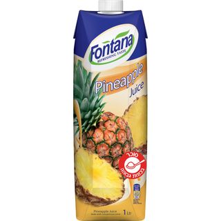 מיץ אננס 100% פונטנה 1 ל ליטר