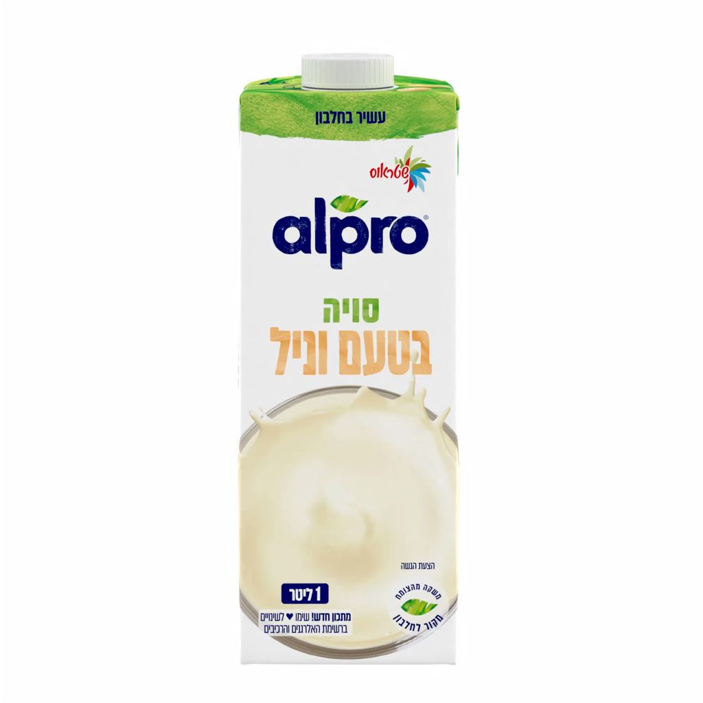 משקה סויה בטעם וניל 1 ל