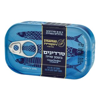 סרדינים בשמן סויה 125 גרם לפני סינון