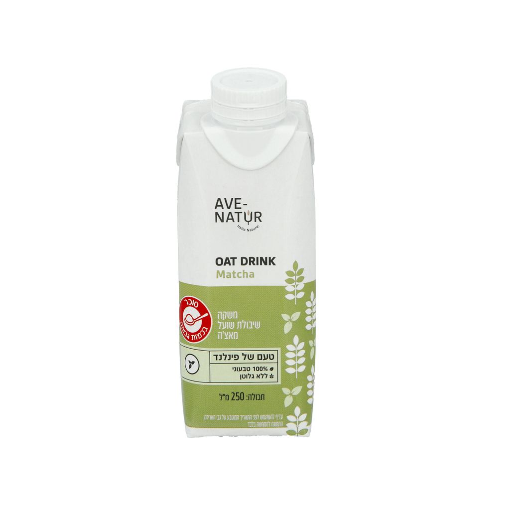 משקה שיבולת שועל מאצ'ה AVE-NATUR  250 מ"ל