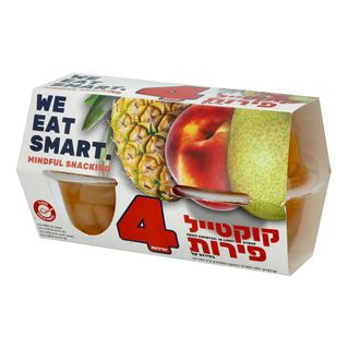 קוקטייל פירות בסירופ קל 4 יחידות