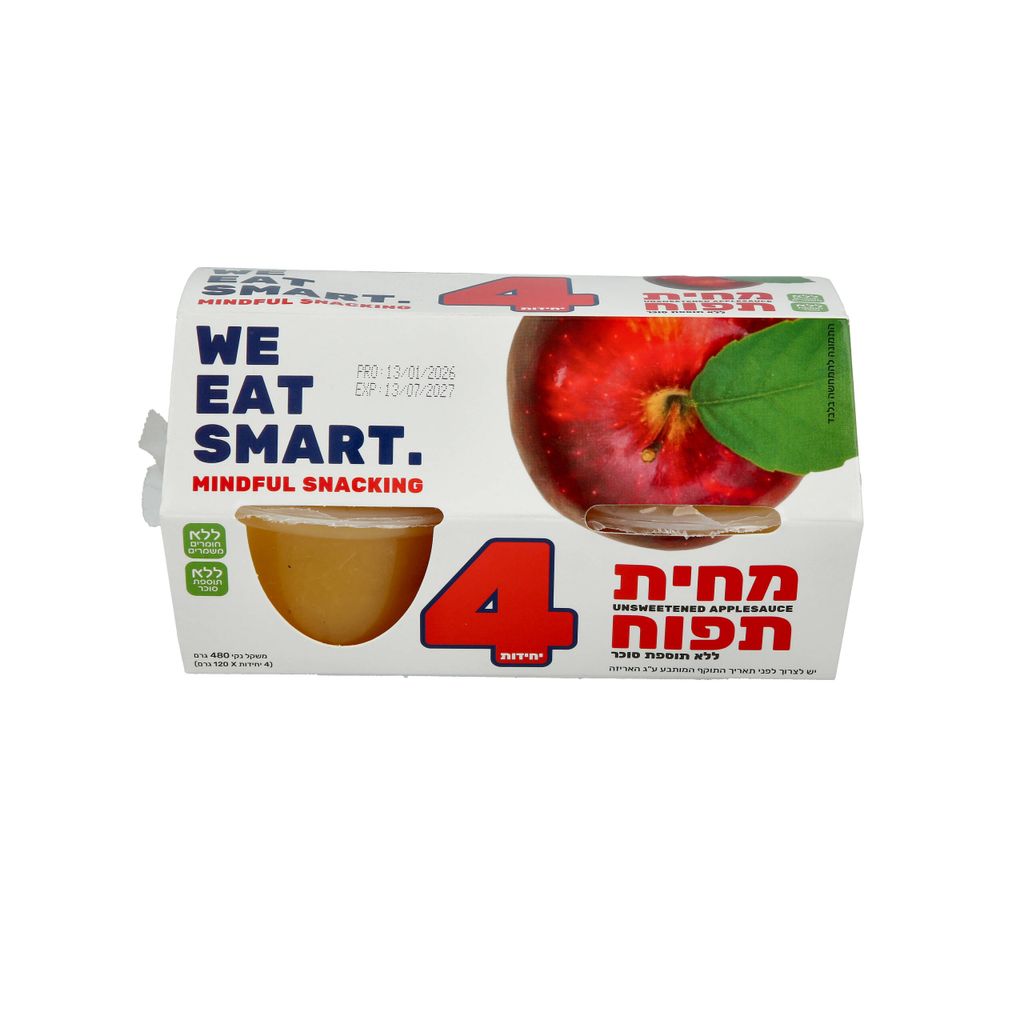 מחית תפוח עץ ללא תוספת סוכר
