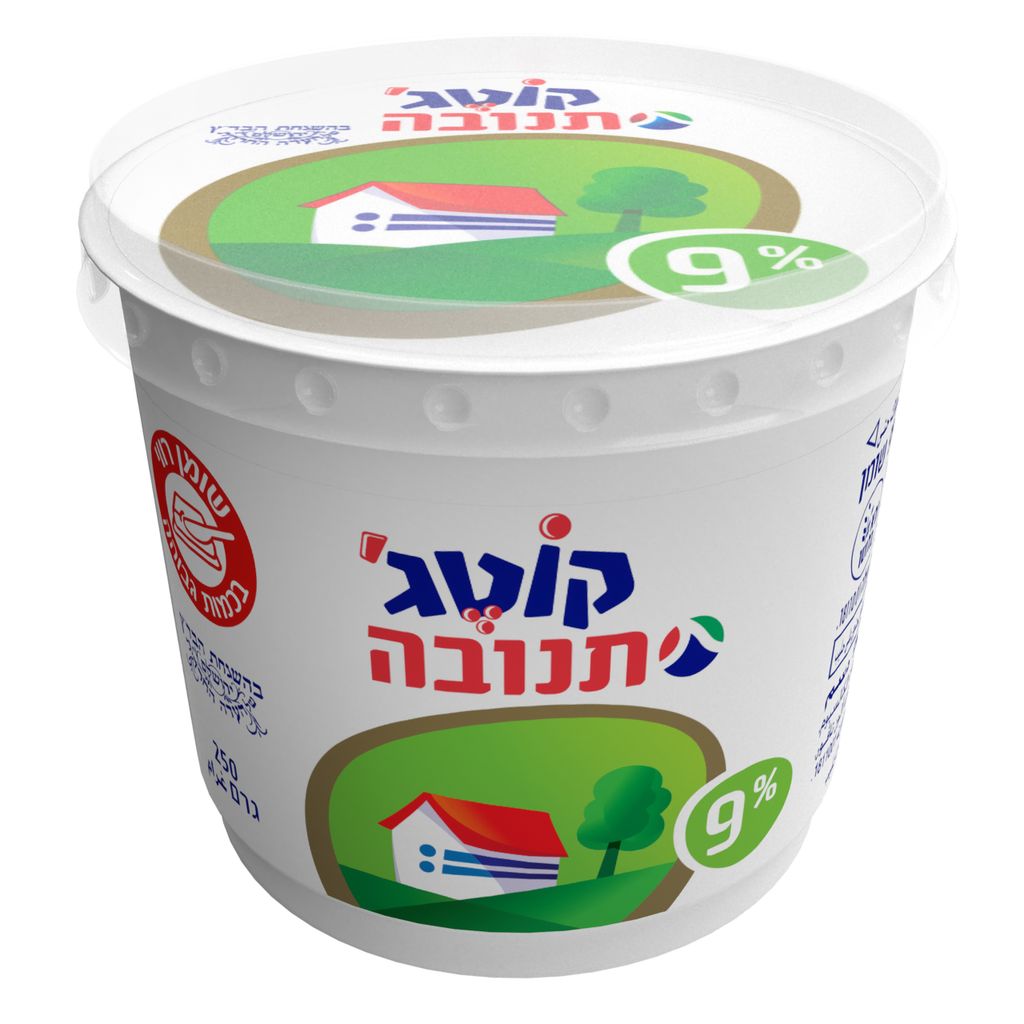קוטג' 9% בדצ 250גר
