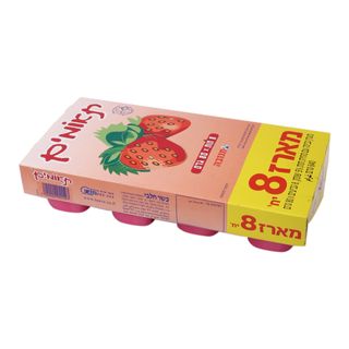 תאומים יוגורט בטעם תות 8 יחידות