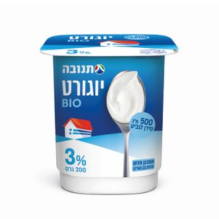יוגורט טבעי 3% תנובה