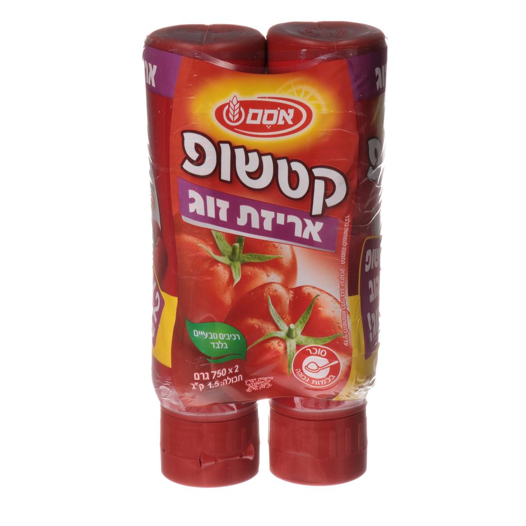 אסם קטשופ מארז אחיד 6 2*750גרם