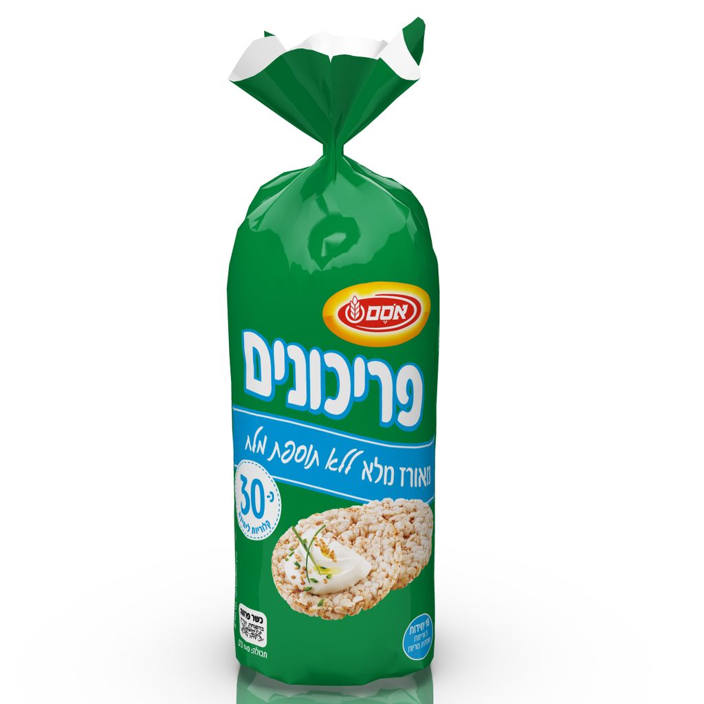 אסם פריכונים עגול אורז דל נת. 140 גרם