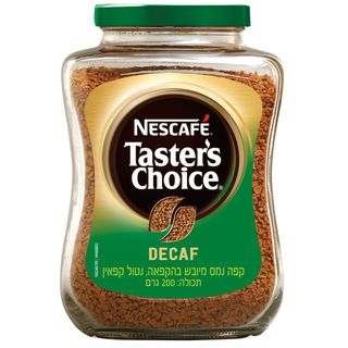 קפה נמס מיובש נטול קפאין