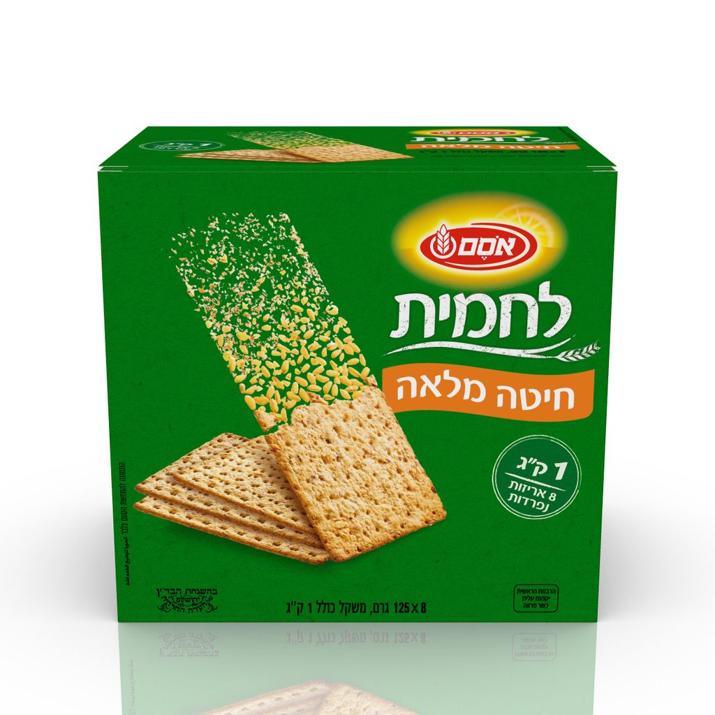 לחמית חיטה מלאה 4*1קג חדש