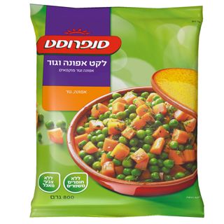 אפונה וגזר 800 גרם