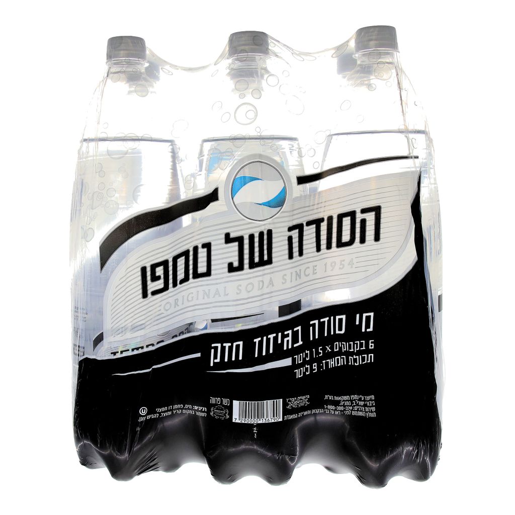סודה טמפו 6* 1.5 ליט