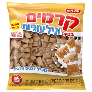 קרמים דגנים קרם וניל עוגיות 474 גרם
