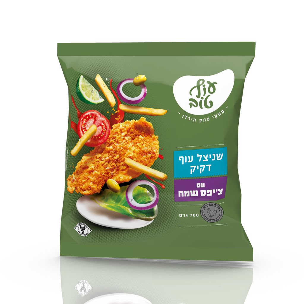 עוף טוב שניצל עוף דק צ'יפס ר.טבע.12*700ג