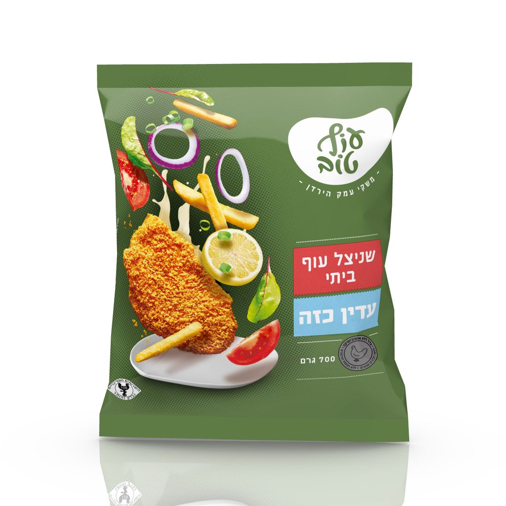 עוף טוב שניצל עוף ביתי עדין ר.טבע12*700ג