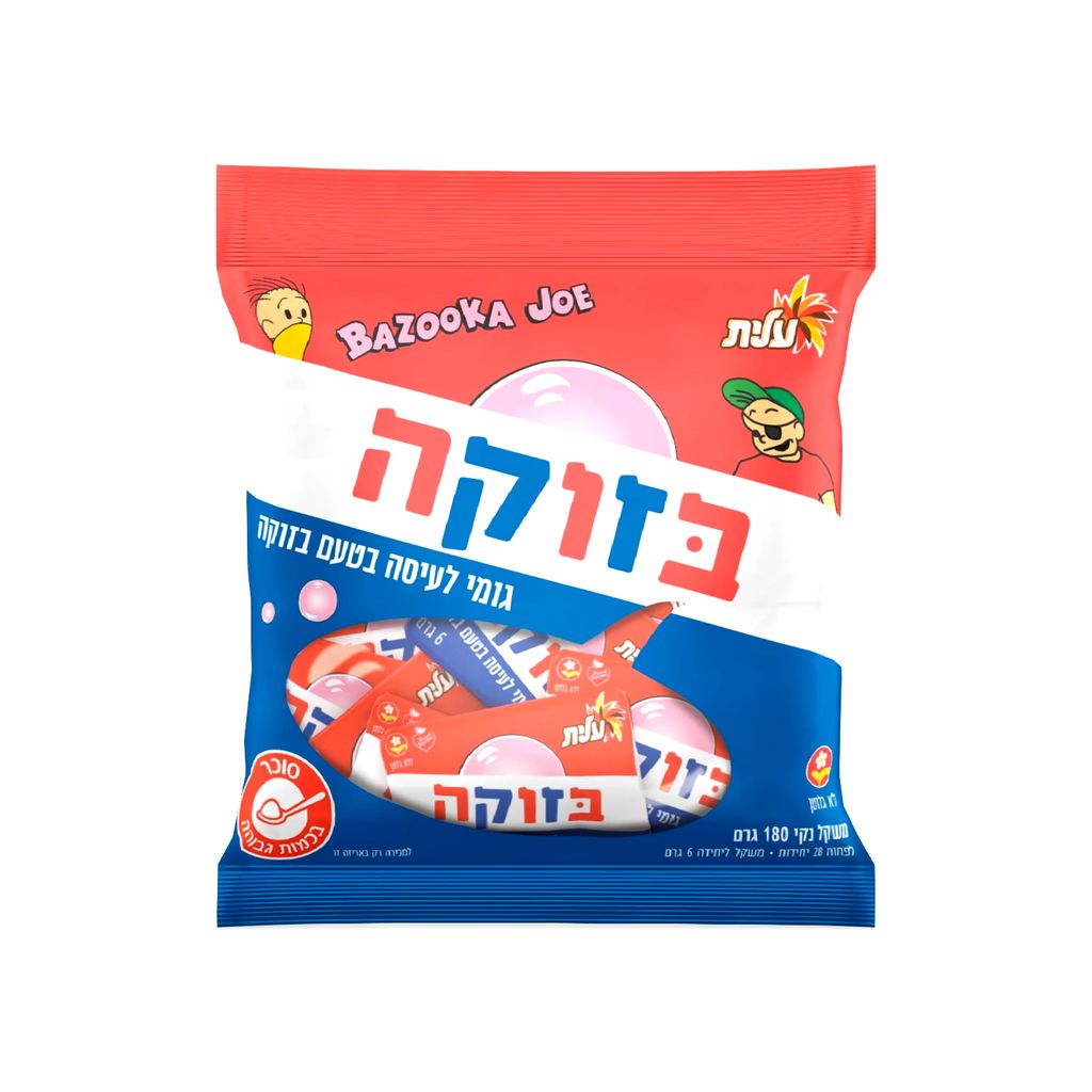 בזוקה גומי לעיסה לל"ג בטעם בזוקה קלאסי 30 י/180