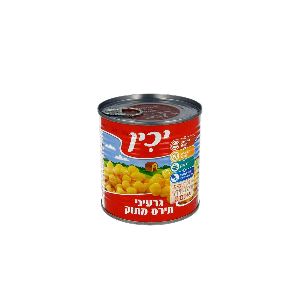 תירס ואקום 400 גרם יכין