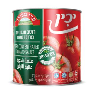 רוטב עגבניות 28% 3 ק"ג יכין