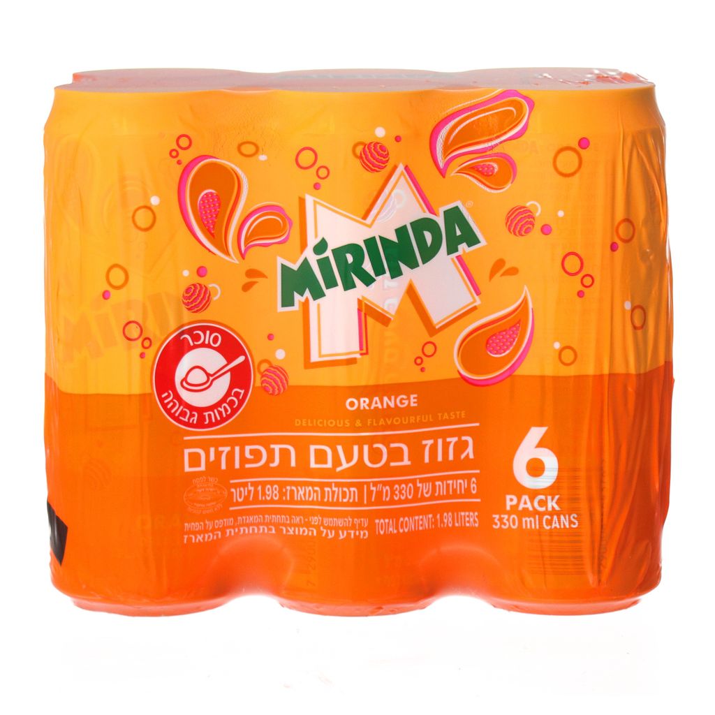 שישיית פחיות מירנדה  330 מ"ל
