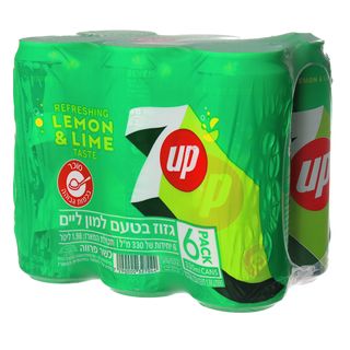 פחיות סבן אפ מארז שישייה 330*6 מל