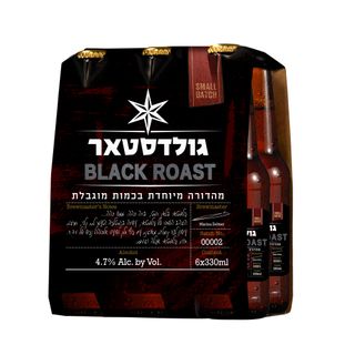 בירה גולדסטאר בלאק 330 מל שישייה