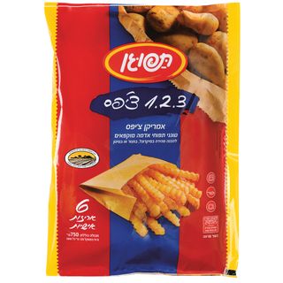 תפוגן אמריקן צ'יפס 10*750גרם