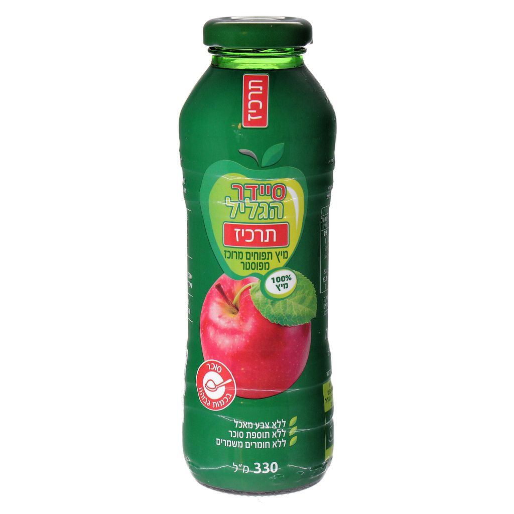 תרכיז סיידר הגליל מיץ תפוחים מרוכז 330 מל