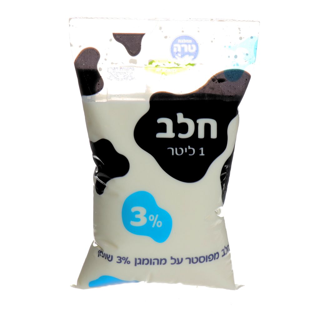 טרה חלב בשקית 3% 1 ל