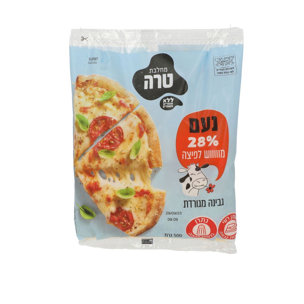 גבינה צהובה כתר 28% מגורדת 500ג'