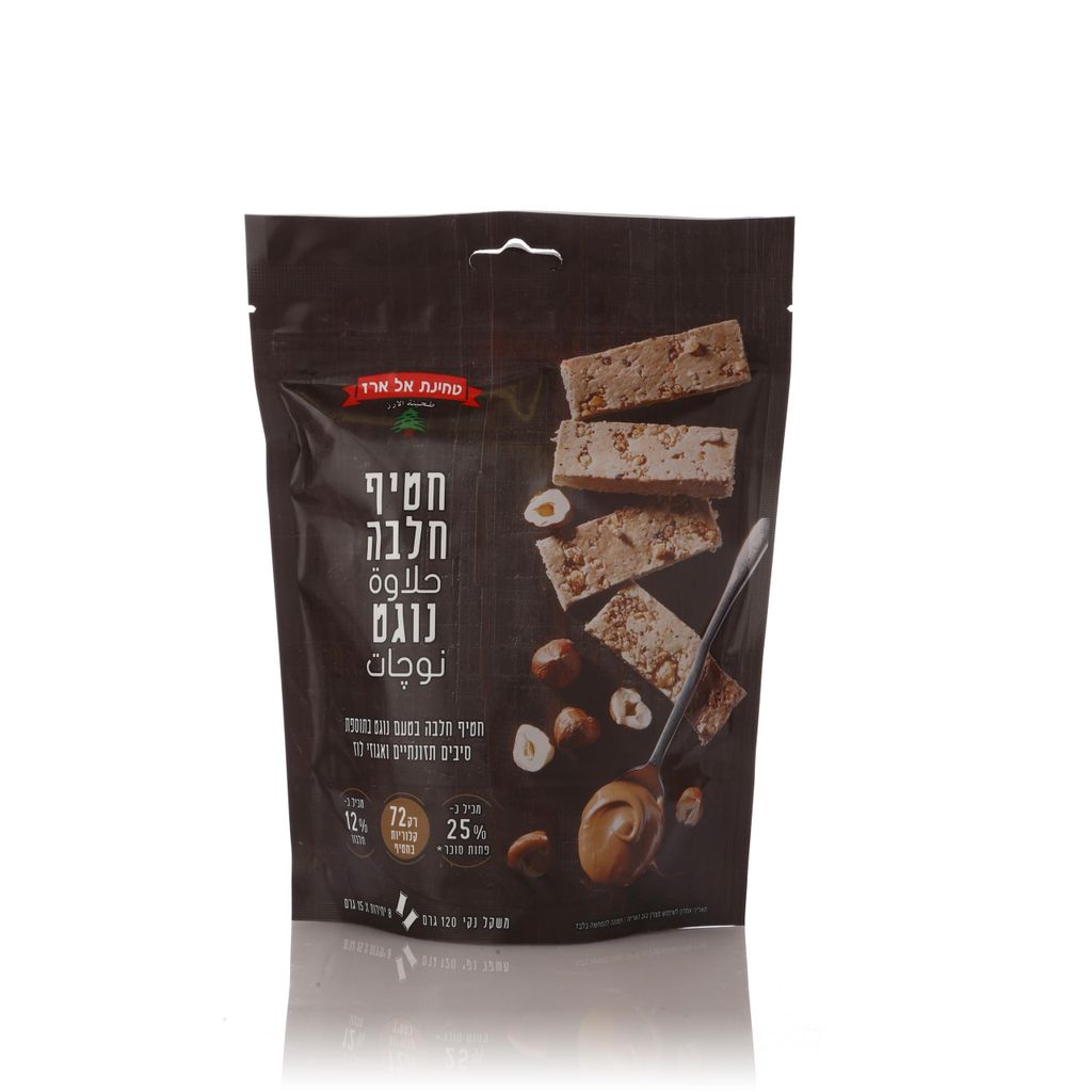 שקית חטיפי חלבה נוגט 8 יח 15 גר