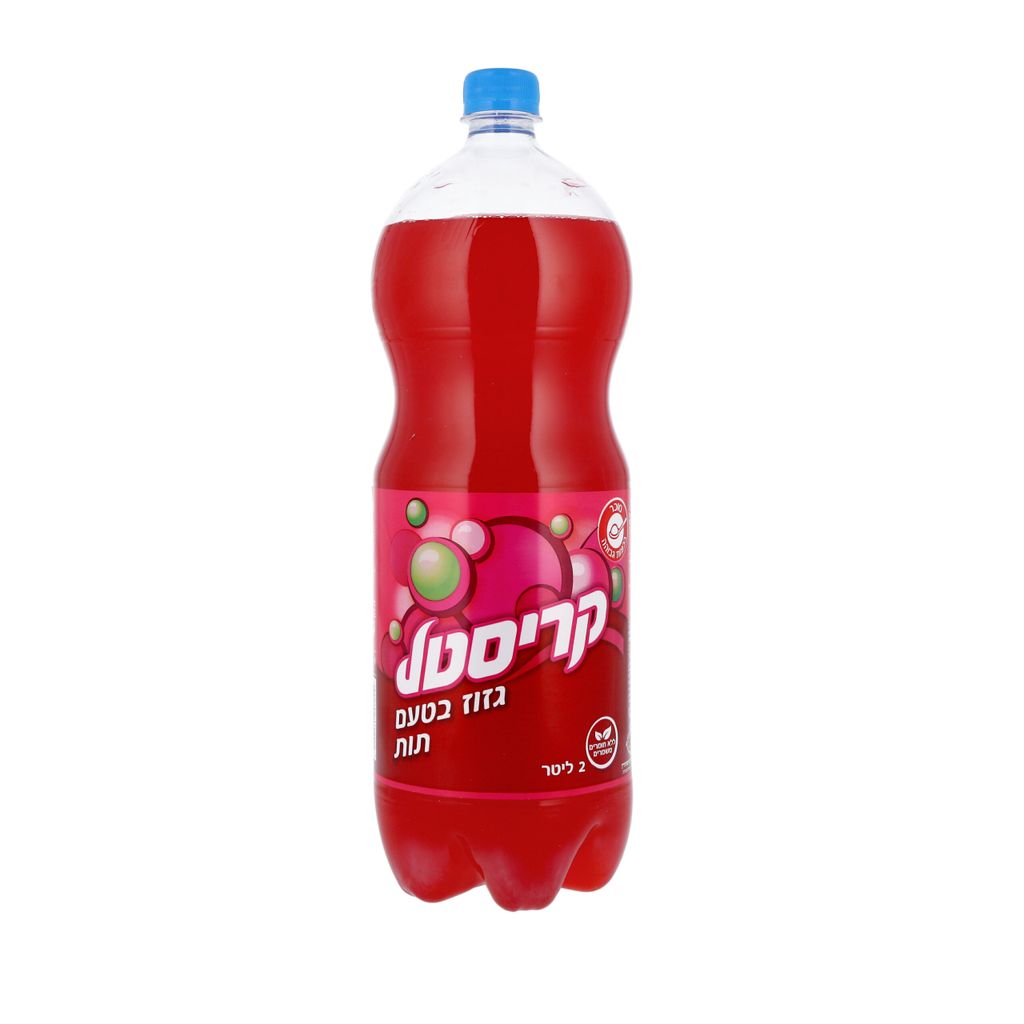 קריסטל גזוז בטעם תות 2 ליטר