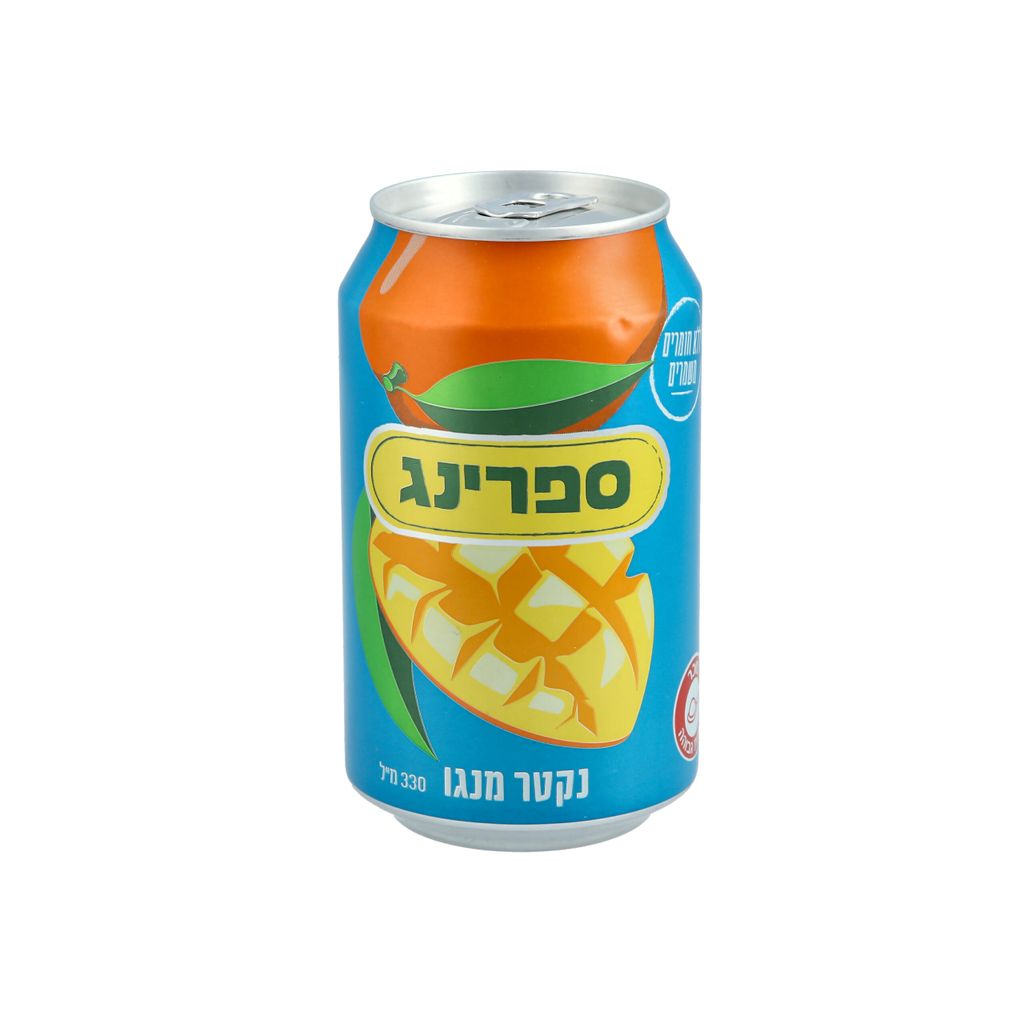 ספרינג נקטר מנגו 330 מ"ל פחית