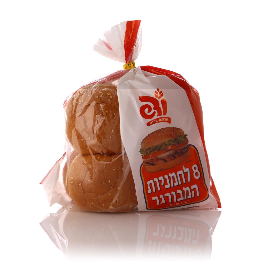 לחמניות המבורגר מאפיית ודש 8 מאפית ברמן
