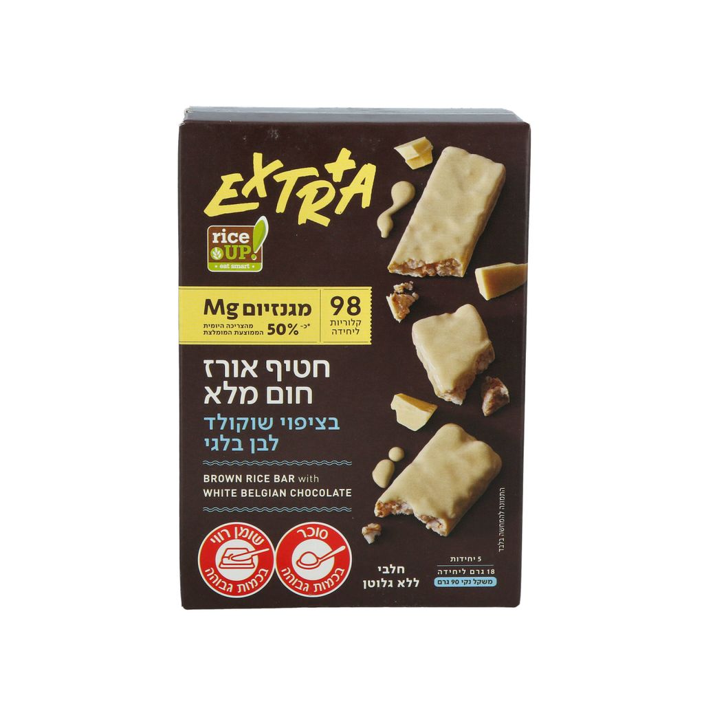 בר אקסטרה בציפוי שוקולד לבן 90 גרם