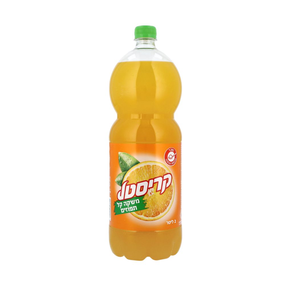 קריסטל תפוזים משקה קל 2 ל'
