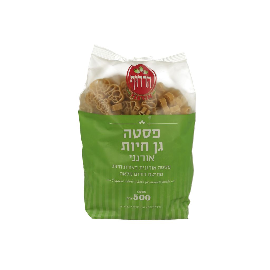 הרדוף פסטה גן חיות מקמח מלא אורגני 500 גרם