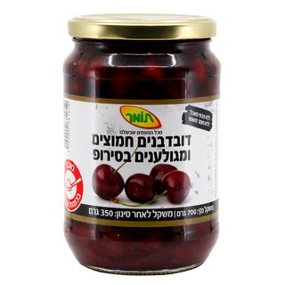 דובדבנים חמוצים ומגולענים בסירופ