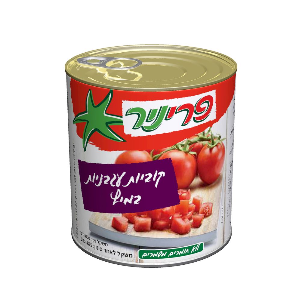עגבניות קוביות A2.5 800 גרם פרי ניר