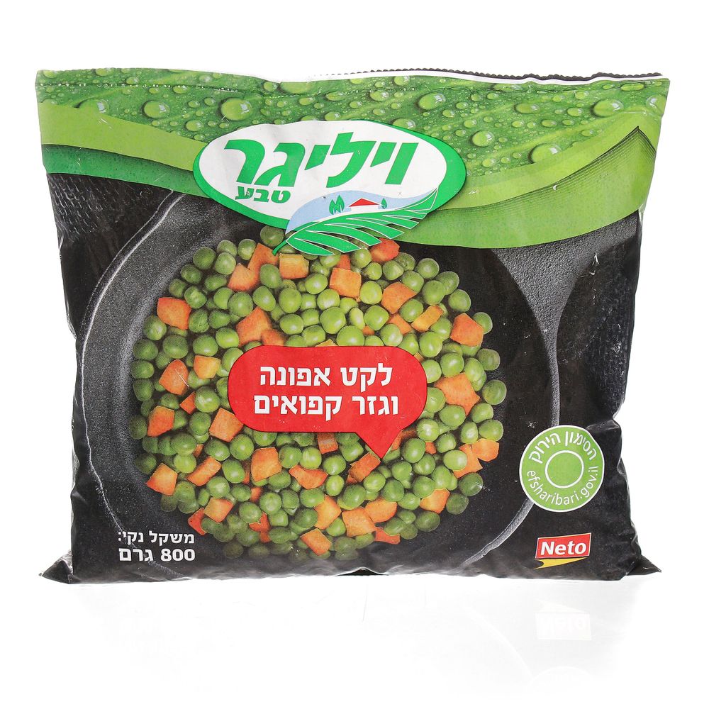 לקט אפונה וגזר קפואים